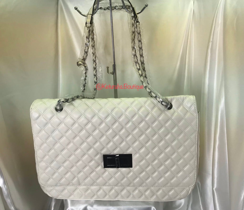 White Quilted
