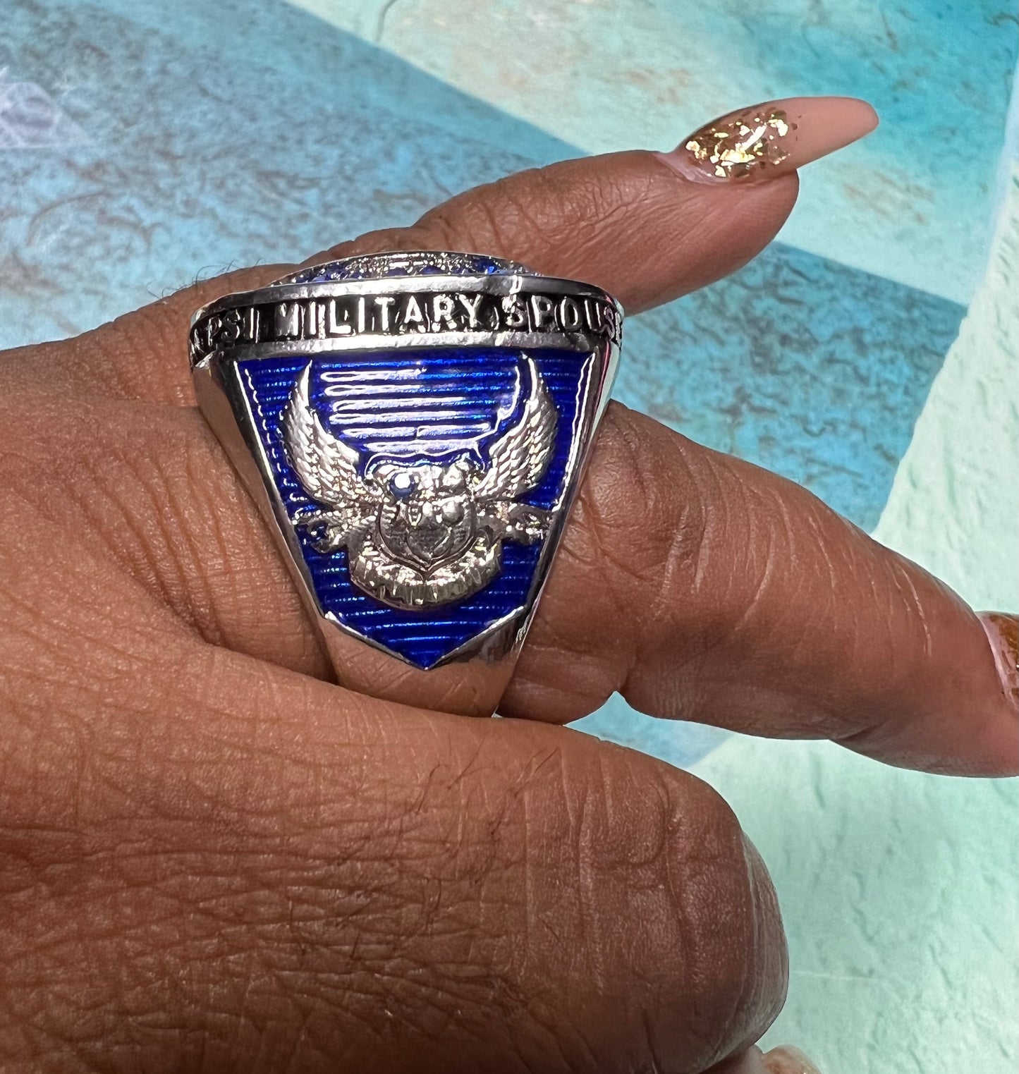 Alpha Lambda Psi Military Spouses Sorority INC Ring