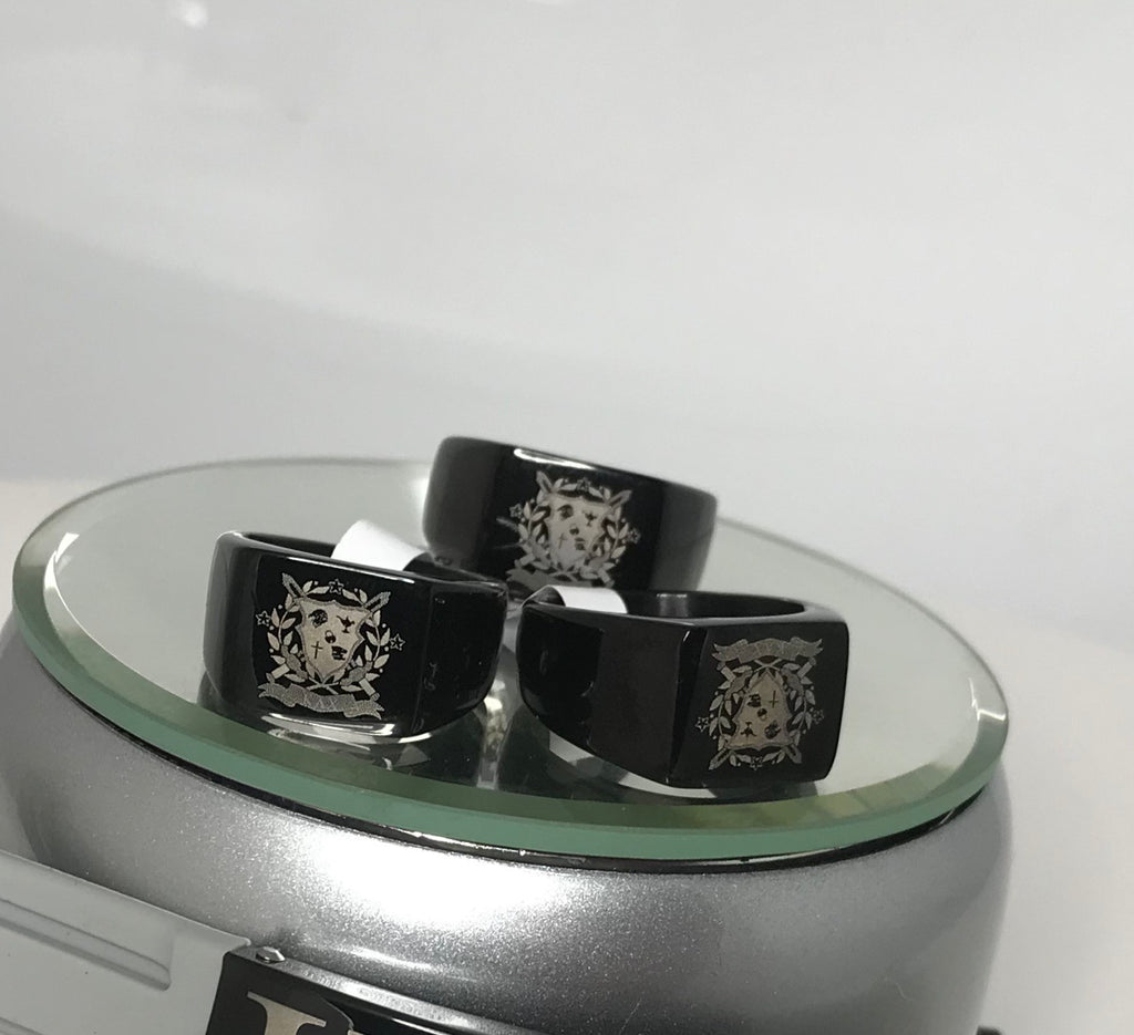 Kappa Lambda Chi Stainless steel Crest ring
