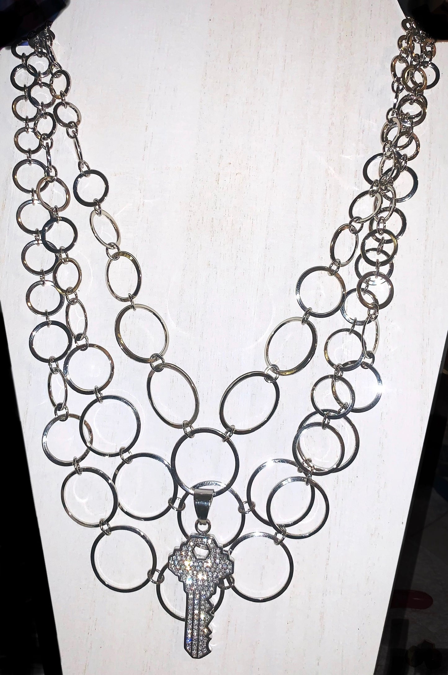 Key Ring layered necklace
