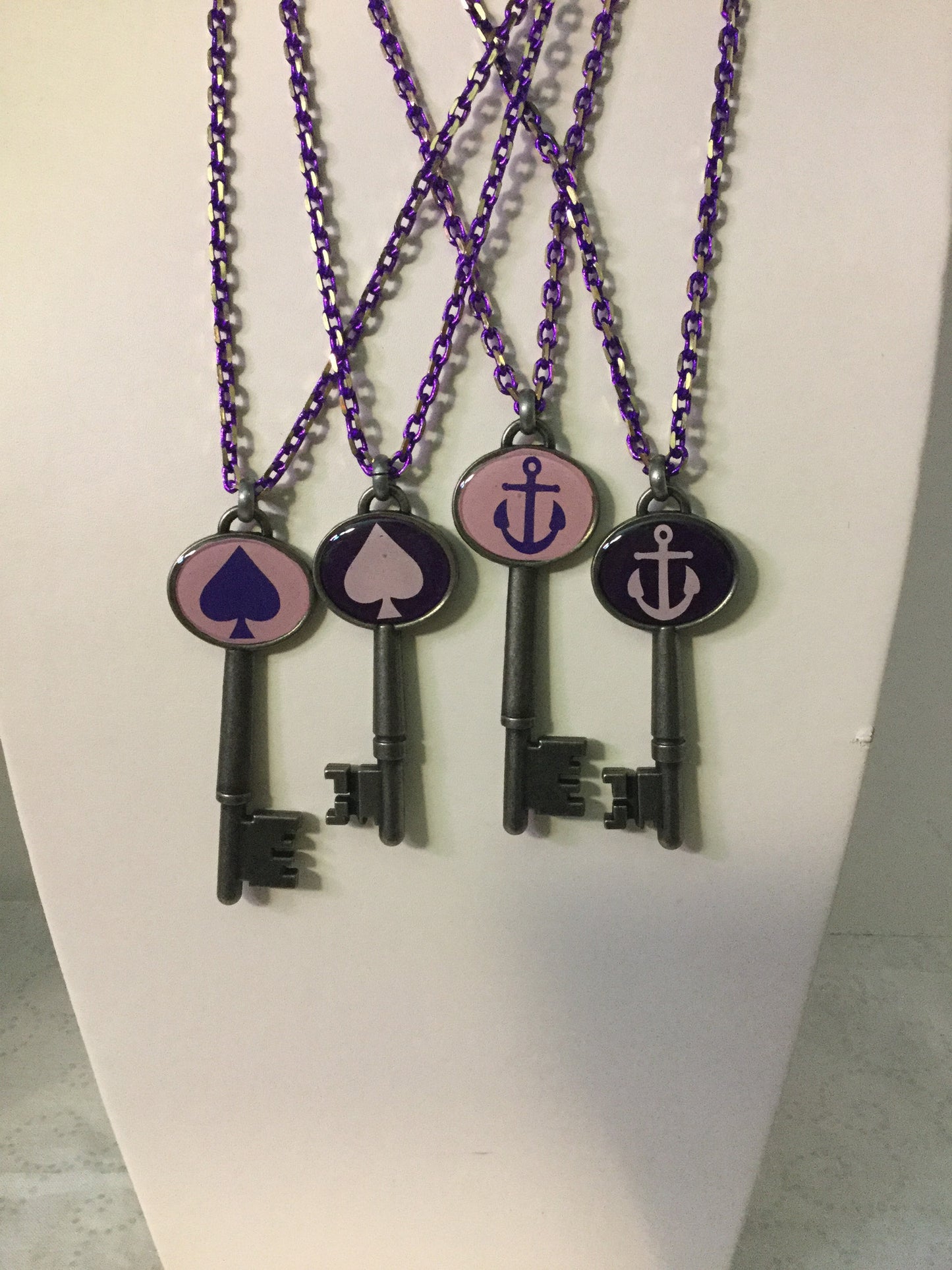 Key Number Necklace