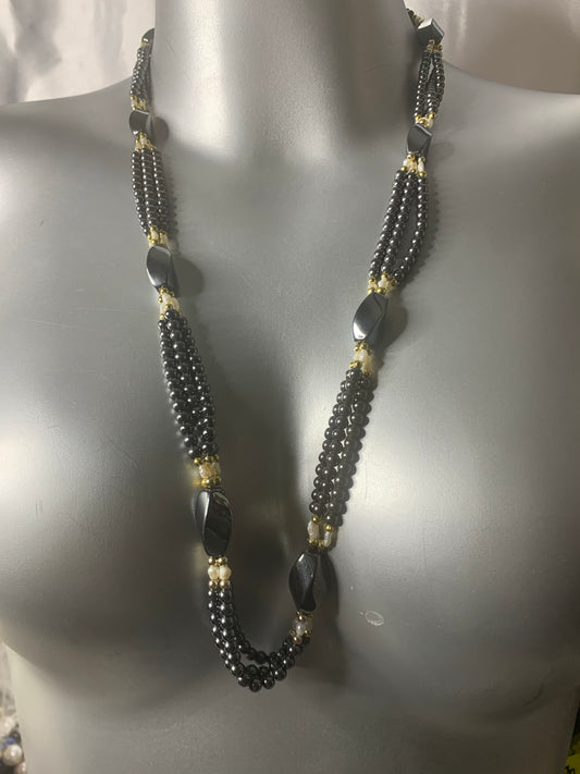 Hematite and pearl
